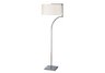 Lancaster Floor Lamp in Chrome with Milano Pure White Shade