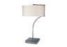 Lancaster Table Lamp in Chrome with Milano Pure White Shade