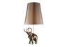 Austel Table Lamp in Gold Leaf with Taupe Shade