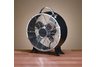 9" Metal Box Fan-Black
