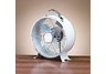 9" Metal Box Fan- White