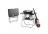 X-Factor Gaming Storage Tower with Black/Metallic Silver Finish