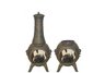 Western Basket Weave Jr. Aluminum Chiminea
