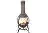 Mid-Western Rustic Aluminum Stone Color Chiminea