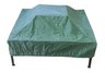 Square Firepit Green Vinyl Rain Cover