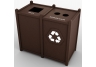 Double Top Opening Waste and Recycling Stations