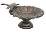 Antique Brass Dragonfly Tabletop Birdbath