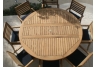 teak flip table