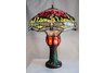Dragonfly Lighted Base Tiffany Table Lamp
