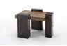 Africian Slate and Pine Lamp Table