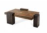 African Slate and Pine Cocktail Table