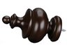 Walnut Chelsea  Rod End Finial
