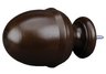 Walnut Norca Rod End Finial