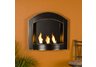 Wall Mount Arch Fireplace - Black