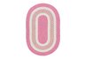 Pink Flowers Bay Outdoor Braided Rug - Sample Swatch
