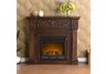 Calvert Carved Espresso Electric Fireplace