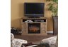 Antebellum Media Weathered Oak Fireplace