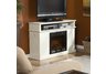 Kingsbury Media Ivory Electric Fireplace