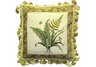 Fern and Butterflies Needlepoint Pillow