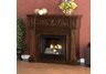 Calvert Carved Espresso Gel Fireplace