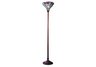 Floral Design Tiffany Torchiere w/Bronze finish