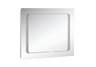 Fresca Illuminated Square Bathroom Mirror w/ Frosted Inner Border