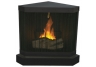 Freemont Corner SunJel Stove with Split Cedar Log &amp; All Black