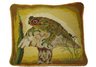 Frog Needlepoint Pillow