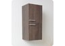 Fresca Gray Oak Bathroom Linen Side Cabinet w/ 2 Storage Areas