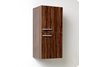 Fresca Walnut Bathroom Linen Side Cabinet w/ 2 Storage Areas