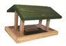 6 Qt. 4-Sided Hopper Bird Feeder with Green Roof