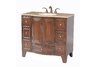 Grand Cheswick Single Sink Vanity with Travertine Marble Top