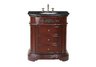 Stella Single Sink Vanity with Black Galaxy Granite Top