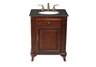 Lucy Single Sink Vanity with Baltic Brown Granite Top