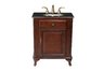 Lucy Single Sink Vanity with Black Galaxy Granite Top
