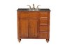 Mary Single Sink Vanity with Baltic Brown Granite Top