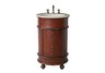 Mars Single Sink Vanity with Cream Marfil Marble Top