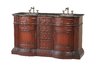 Catherine Double Sink Vanity with Baltic Brown Granite Top