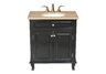 Seville Single Sink Vanity with Cream Marfil Marble Top