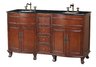 Winslow Double Sink Vanity with Black Galaxy Granite Top