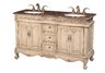 Elizabeth Double Sink Vanity with Baltic Brown Granite Top