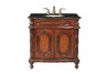 Richard Single Sink Vanity with Black Galaxy Granite Top
