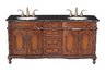 Richard Double Sink Vanity with Black Galaxy Granite Top