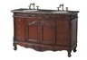 Jupiter Double Sink Vanity with Baltic Brown Granite Top