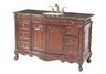 Princeton Single Sink Bathroom Vanity with Baltic Brown Granite Top