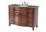 Yorktown Single Sink Vanity with Baltic Brown Granite Top