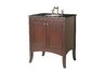 Lynette Single Sink Vanity with Black Galaxy Granite Top