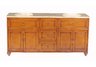 Arthur Double Sink Vanity with Travertine Marble Top