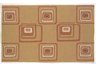 Gold & Brick Squares Rug