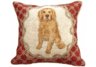 Golden Retriever Needlepoint Pillow